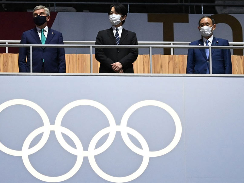 IOC President Presents Olympic Order To Japan PM Yoshihide Suga