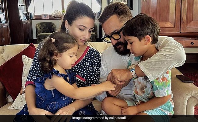 How Saif-Soha Ali Khan, Taimur-Inaaya Celebrated Raksha Bandhan This Year