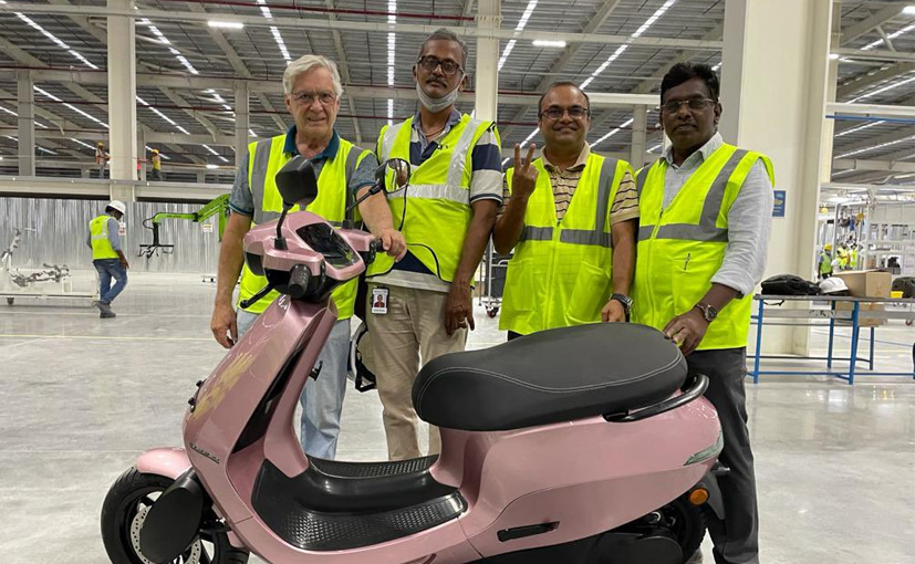 Ola Electric Rolls Out First Production-Spec S1 Electric Scooter