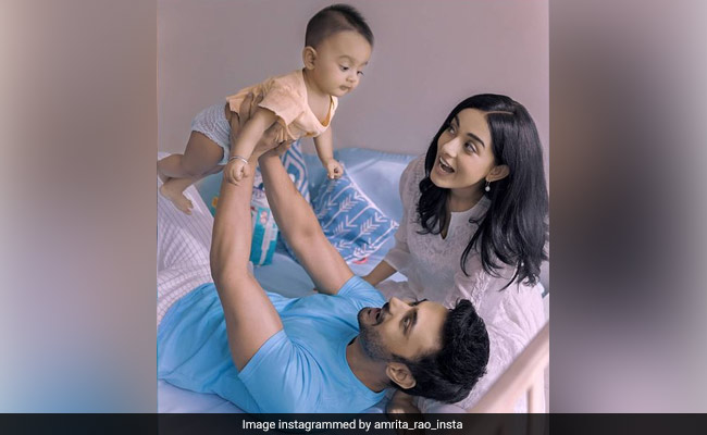 How Amrita Rao And RJ Anmol Celebrated Baby Son Veer's 9-Month Anniversary