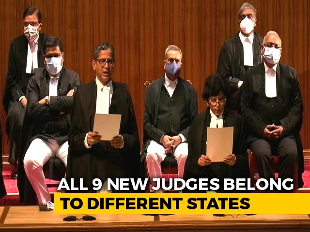 In A First, 9 Supreme Court Judges Take Oath In One Go