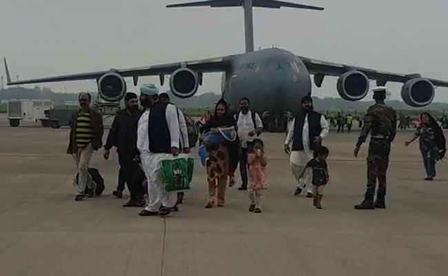 Photos: Air Force Plane With 168 People From Kabul Reaches India