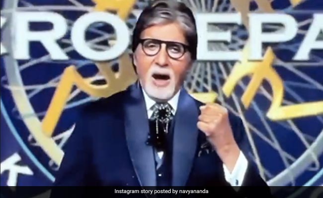 Navya Naveli Nanda Cheers For Grandfather Amitabh Bachchan On <i>Kaun Banega Crorepati 13</i> Premiere