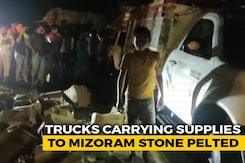 Trucks, Escorted By Police, Move Into Mizoram From Assam Border Trucks, Escorted By Police, Move Into Mizoram From Assam Border