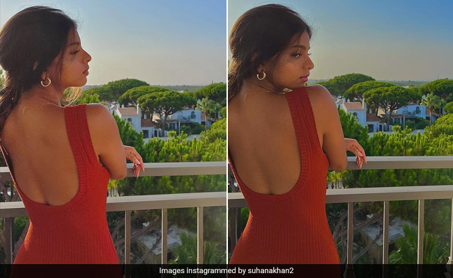 Suhana Khan Is Turning Many Heads With Her Chic Red Backless Bodycon Dress