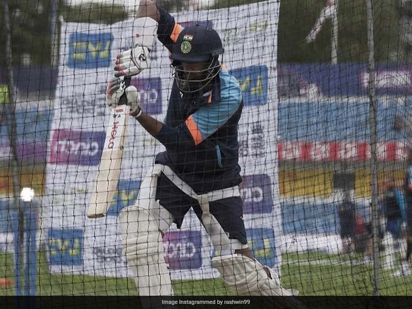 "Classy": Shikhar Dhawan Reacts As R Ashwin Bats Left-Handed In Nets. See Pics