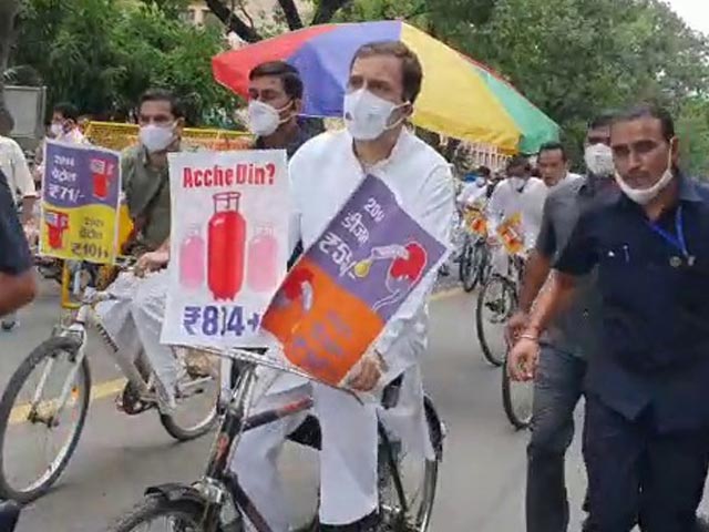 Week After Tractor Ride, Rahul Gandhi Cycles To Parliament