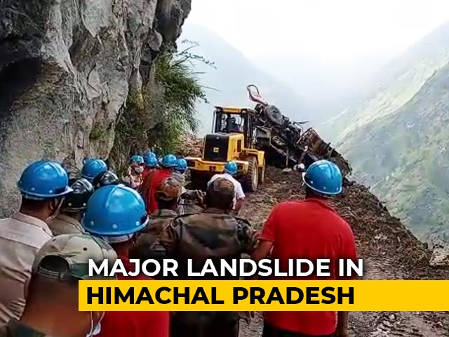 Major Landslide In Himachal, Many Feared Trapped