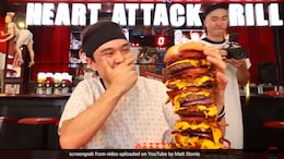 Wait, What! This Man Eats Massive 20,000 Calorie Burger In Just 4 Minutes