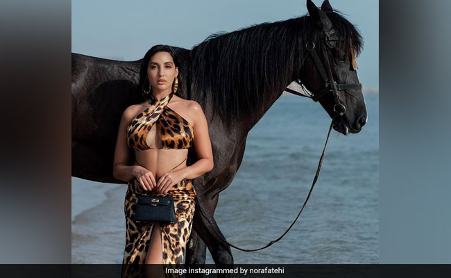 Nora Fatehi's Moroccan Holiday Is A Stylishly Wild One With Her Rs 6.7 Lakh Handbag