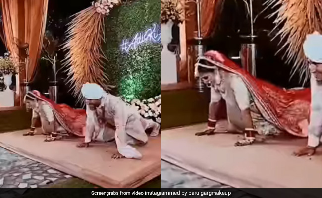 Fitness Goals: Bride And Groom Do Push-Ups Onstage In Viral Video