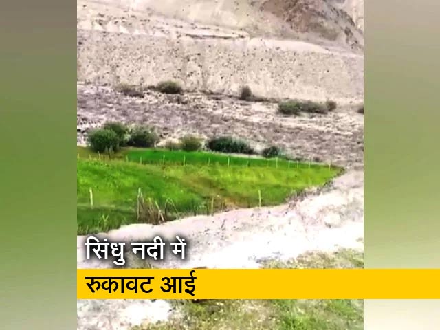 लेह में बनी कृत्रिम झील, कभी भी आ सकता है सैलाब