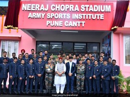 Rajnath Singh Renames Army Sports Institute Stadium In Pune After Neeraj Chopra Rajnath Singh Renames Army Sports Institute Stadium In Pune After Neeraj Chopra
