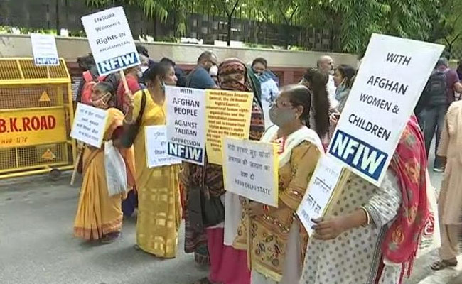 "Protect Afghan Women": Hundreds Join Protest In Delhi