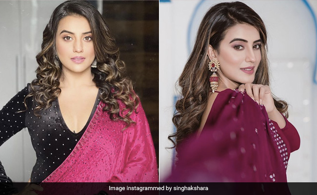 From <i>Sarees</i> To <i>Salwar</i> Suits, Akshara Singh's Ethnic Fashion Game Never Seems To Fall