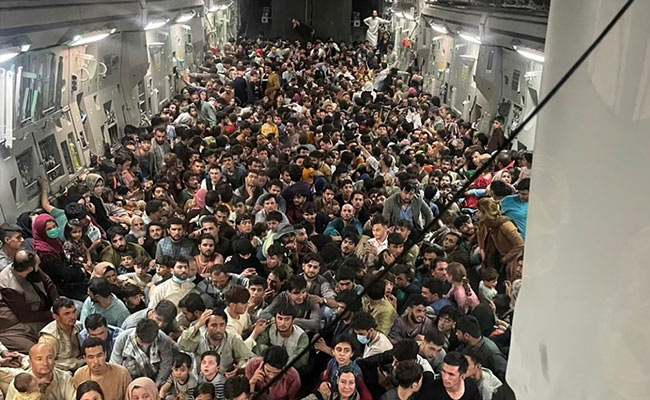 Viral Photo Of Over 600 Afghans Crammed Into US Plane Defines Kabul Panic