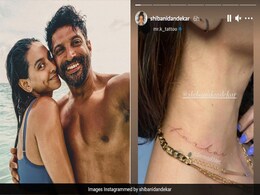 Shibani Dandekar ने गर्दन पर गुदवाया बॉयफ्रेंड Farhan Akhtar का नाम, फोटो हुई वायरल Shibani Dandekar ने गर्दन पर गुदवाया बॉयफ्रेंड Farhan Akhtar का नाम, फोटो हुई वायरल