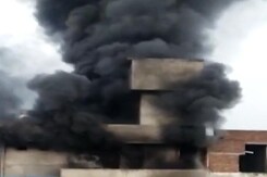 Fire Breaks Out At Plastic Godown In Ludhiana Fire Breaks Out At Plastic Godown In Ludhiana