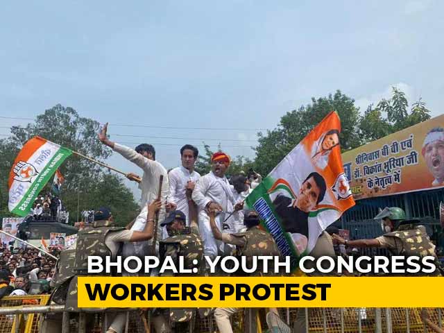 Youth Congress Protest Against Inflation, Fuel Prices