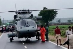 In Flood-Hit Shivpuri, Air Force Carrying Out Rescue Mission In Flood-Hit Shivpuri, Air Force Carrying Out Rescue Mission