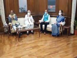 PM, Sonia Gandhi At Speaker's Meet After Abrupt End To Lok Sabha Session PM, Sonia Gandhi At Speaker's Meet After Abrupt End To Lok Sabha Session