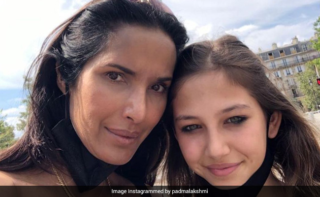 Pics From Padma Lakshmi's Paris Holiday With Daughter Krishna Thea