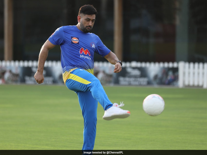 MS Dhoni And Chennai Super Kings Teammates Enjoy A Game Of Football In Training. See Pics