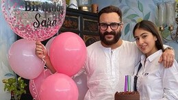On Saif Ali Khan's Birthday, Sara Ali Khan Shares Adorable Family Pics Ft. Yummy Cake