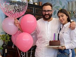 On Saif Ali Khan's Birthday, Sara Ali Khan Shares Adorable Family Pics Ft. Yummy Cake