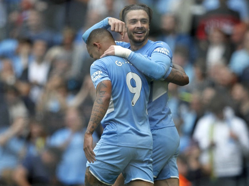 Jack Grealish Bags First Manchester City Goal As Champions Thrash Norwich