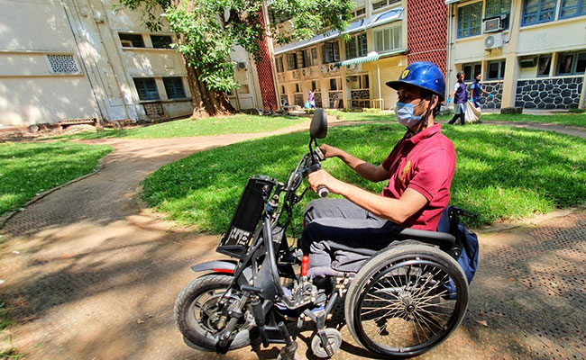 A Motorised Wheelchair Vehicle For Differently-Abled. Courtesy IIT Madras