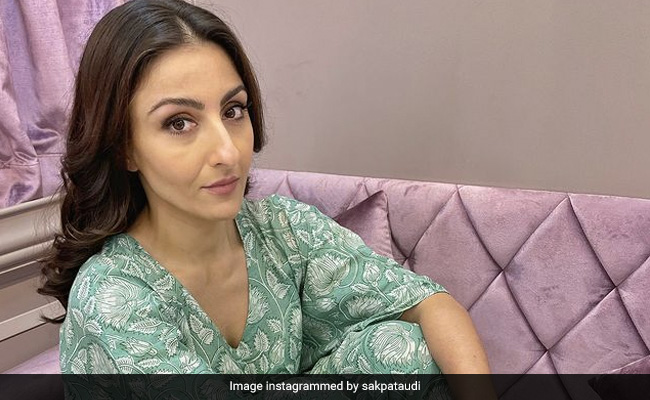 Just Like Us, Soha Ali Khan Has Also Adopted PJs As Her Work Uniform