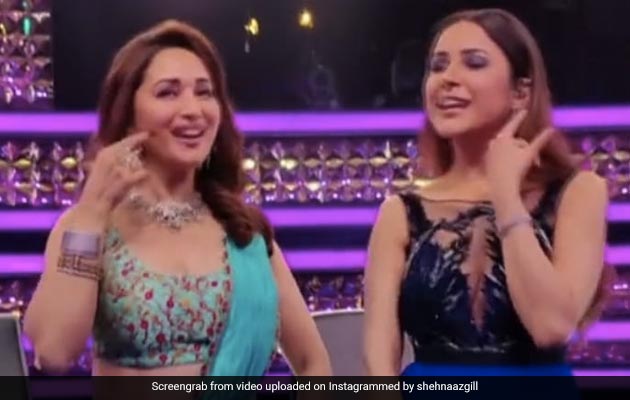 Shehnaaz Gill ने  माधुरी दीक्षित संग 'बड़ी मुश्किल' सॉन्ग पर किया जोरदार डांस- देखें Video