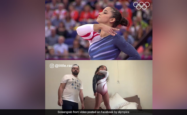 Watch: Little Gymnast Performs Olympic Champ's Routine