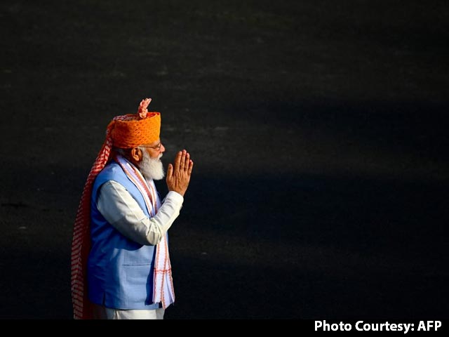 PM Modi At Red Fort As India Celebrates 75th Independence Day