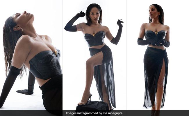 Masaba Gupta In A Gorgeous Black Corset And A Sheer Skirt Is Hotter Than A Summer Day