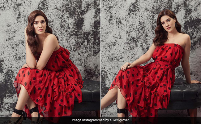Kriti Sanon Brings A Dose Of Retro Glam With Her Ravishing Red Dress