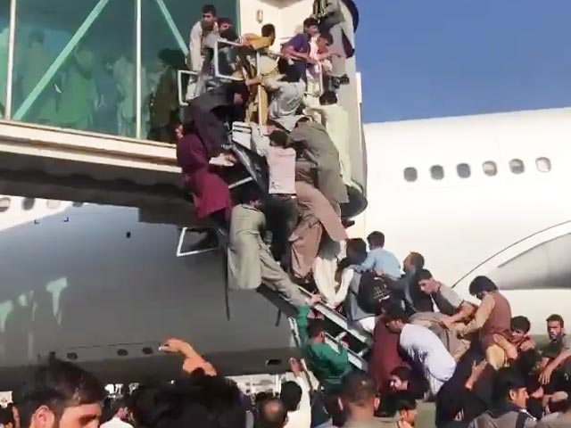 Video: 1 Plane, Thousands In Queue In Desperate Scenes At Kabul Airport