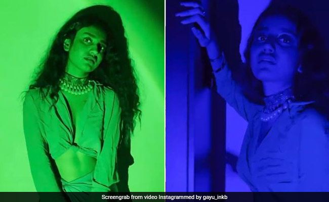 Priya Prakash Varrier ने डार्क लाइट्स के बीच करवाया ग्लैमरस फोटोशूट, देखें Video