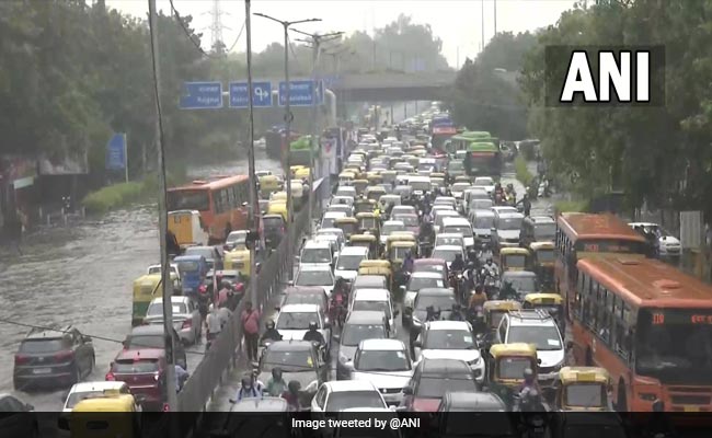 Video: After Record Rain, Railway Tracks Flooded, Traffic Jams In Delhi