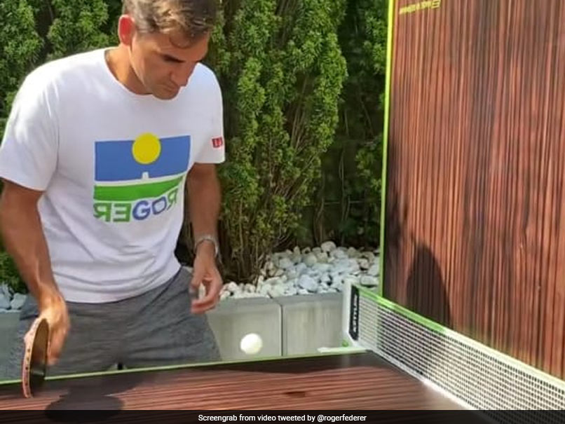 You Thought He Was Good At Tennis. Now Watch Roger Federer Play Table Tennis