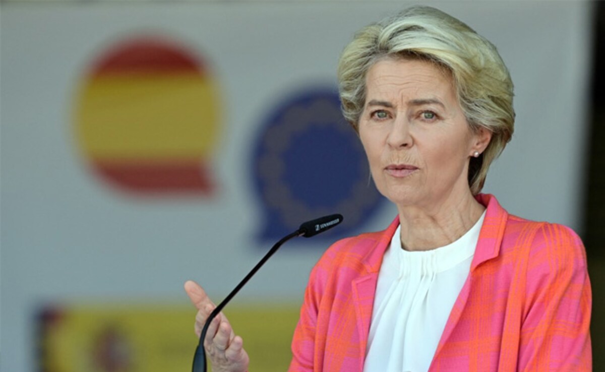 Брюксел Белгия Шефът на ЕС Урсула фон дер Лейен в