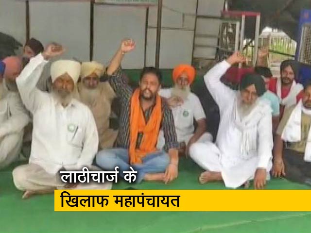 करनाल किसान मंडी में किसानों का जमावड़ा, किसान नेता गुरनाम सिंह चढ़ूनी भी पहुंचे