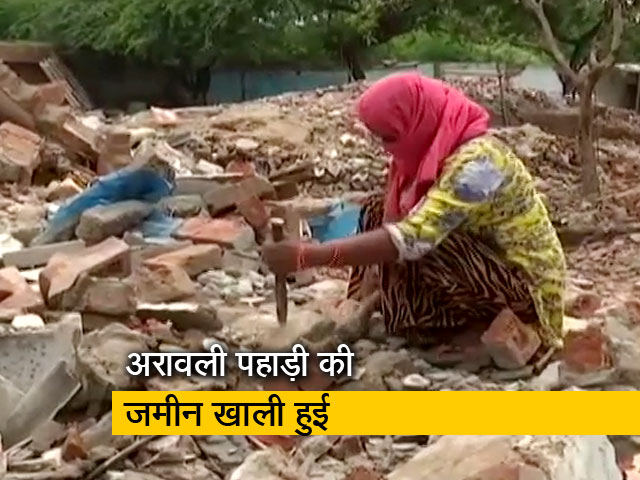 फरीदाबाद का खोरी गांव अब पूरी तरह मलबे में तब्दील हो गया