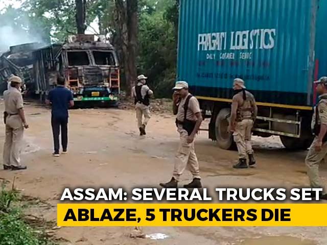 5 Killed In Assam's Dima Hasao After Rebel Group Sets Trucks On Fire