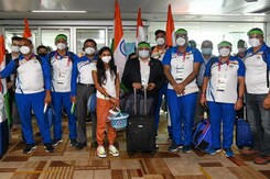 Olympic Champions Get Grand Welcome In Delhi Olympic Champions Get Grand Welcome In Delhi