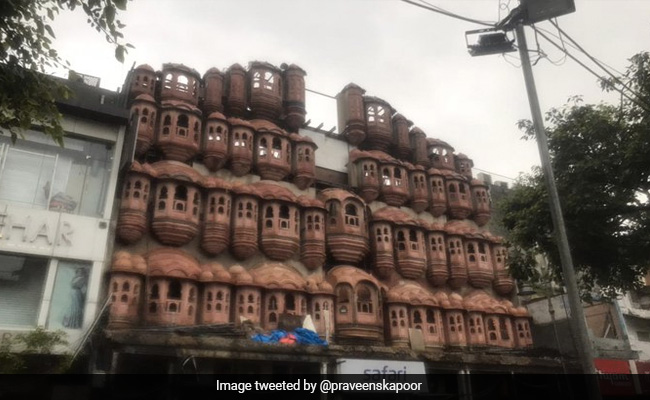 Delhi Building's Hawa Mahal-Like Facade Being Demolished On Civic Body's Order