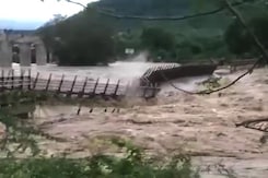 Watch: Bridge Swept Away In Flood Fury In Madhya Pradesh Watch: Bridge Swept Away In Flood Fury In Madhya Pradesh