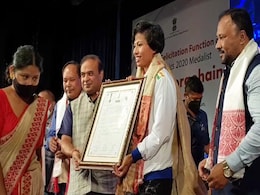 A Red Carpet Welcome For Olympian Lovlina Borgohain As She Reaches Assam A Red Carpet Welcome For Olympian Lovlina Borgohain As She Reaches Assam