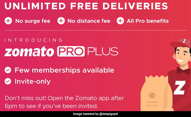 Zomato Pro Plus : अनलिमिटेड फ्री डिलीवरी और भी बहुत कुछ! जानें क्या है नया प्लान और किसे मिलेगा फायदा